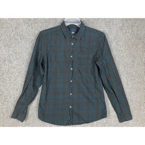 ClockHouse Button Up Shirt Men's Medium Plaid 100% Cotton Adults M